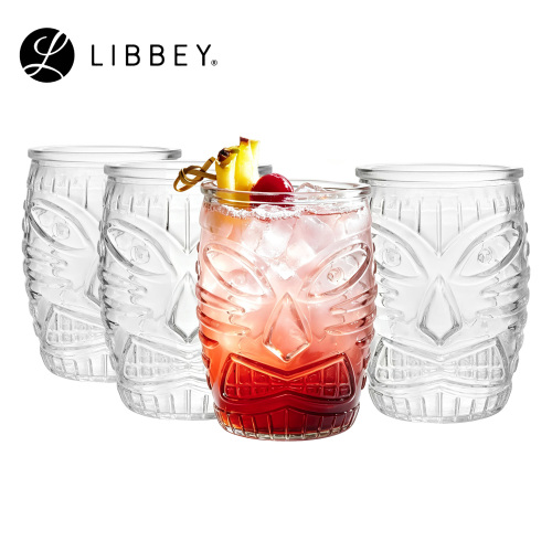 hxglass Factory Ins popular TIKI glass Grimace Cup Thicken Base Cocktail Glasses for Bars Restaurant wine glass Wholesale Price