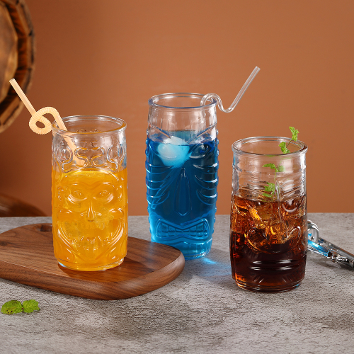 hxglass Factory Ins popular TIKI glass Thicken Base Cocktail Glasses for Bars Restaurant wine glass Wholesale Price