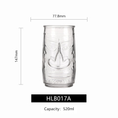 hxglass Factory Ins popular TIKI glass Grimace Cup Thicken Base Cocktail Glasses for Bars Restaurant wine glass Wholesale Price