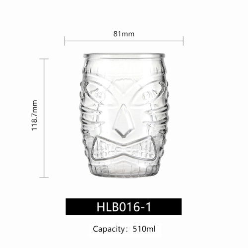 hxglass Factory Ins popular TIKI glass Thicken Base Cocktail Glasses for Bars Restaurant wine glass Wholesale Price