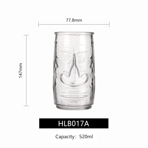 hxglass Factory Ins popular TIKI glass Thicken Base Cocktail Glasses for Bars Restaurant wine glass Wholesale Price