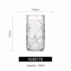hxglass Factory Ins popular TIKI glass Grimace Cup Thicken Base Cocktail Glasses for Bars Restaurant wine glass Wholesale Price