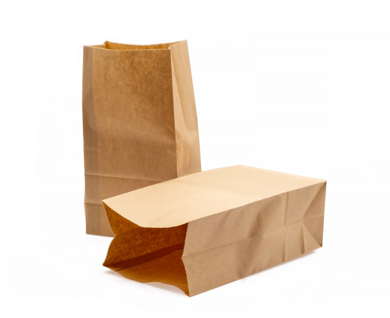 Lunch paper bag & brown paper bag