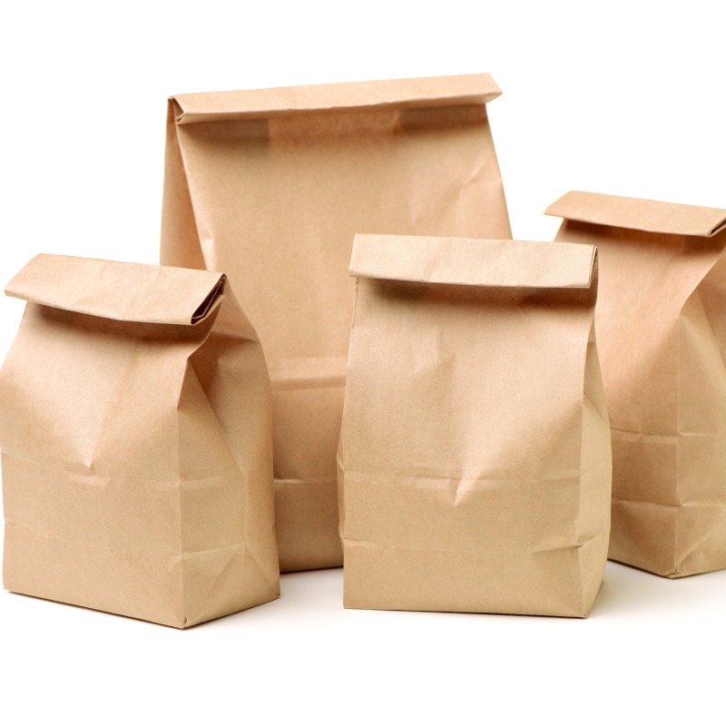 Lunch paper bag & brown paper bag