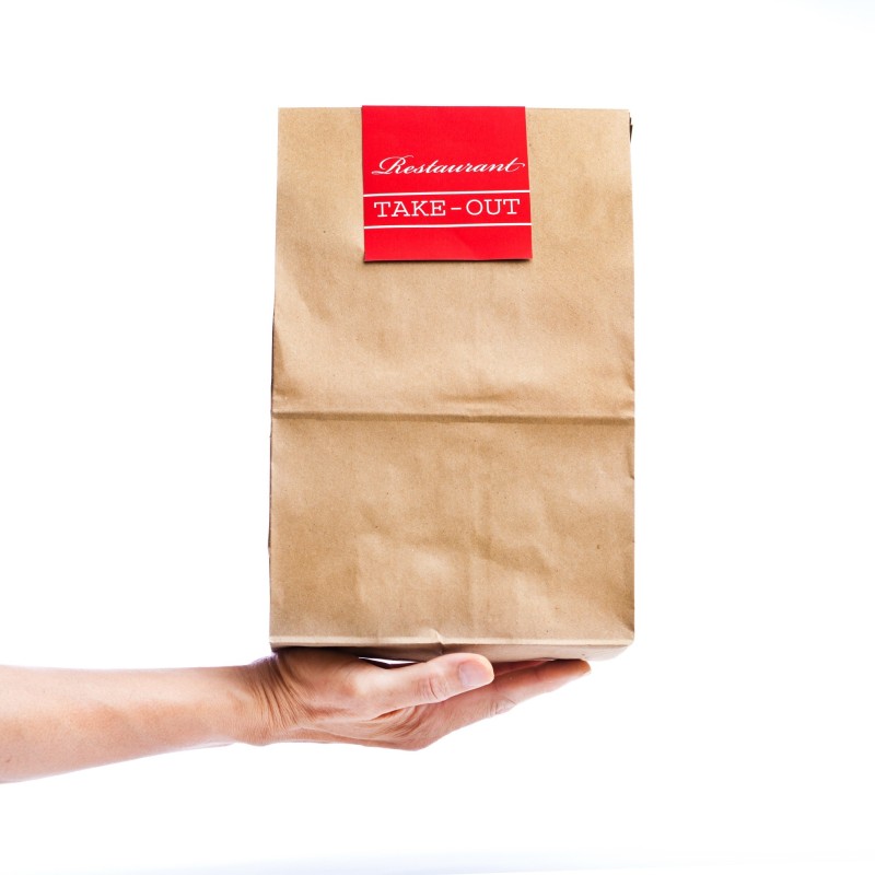 Take out paper bag