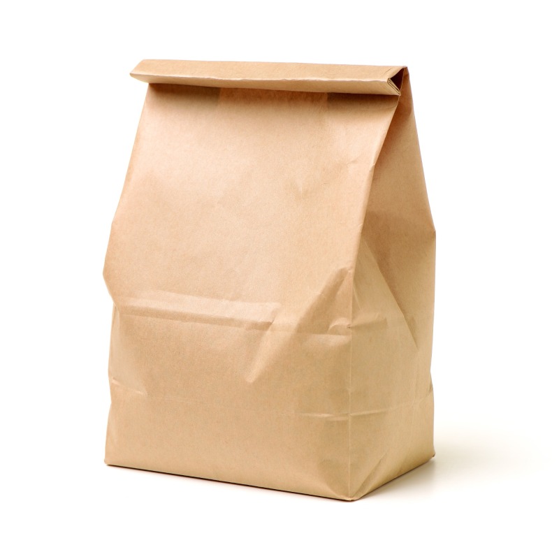 Lunch paper bag & brown paper bag
