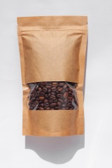 Coffee paper bag with ziplock