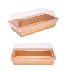 Sandwich paper box & Swiss roll box with lid