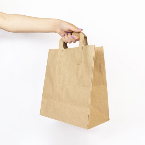 Paper bag with handle &amp; retail kraft bag