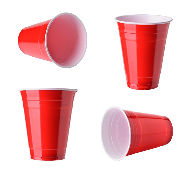 Disposable plastic cup