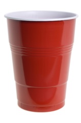 Disposable plastic cup