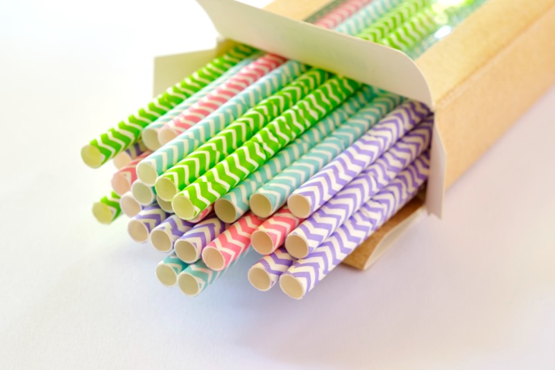 Biodegradable paper straw