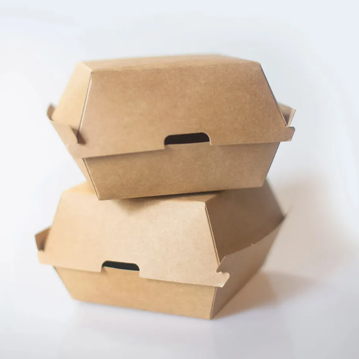 Burger clamshell food containers