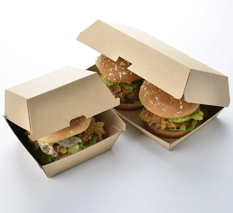 Burger clamshell food containers