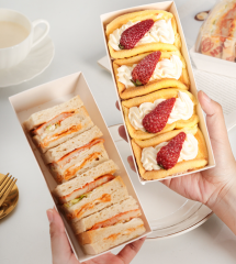 Sandwich paper box & Swiss roll box with lid