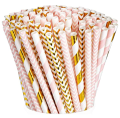 Biodegradable paper straw