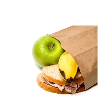 Lunch paper bag & brown paper bag