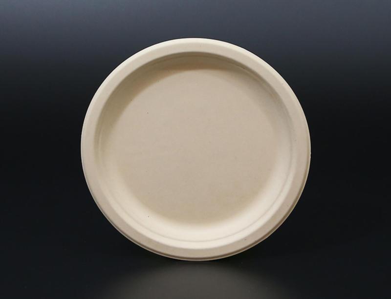 Bagasse pulp round plate