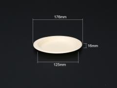 Bagasse pulp round plate