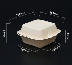 Biodegradable bagasse clamshells