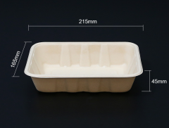 Biodegradable bagasse tray
