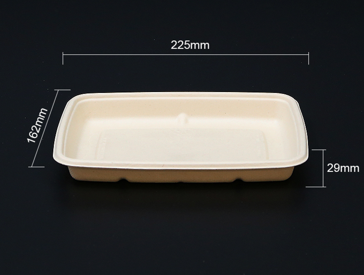 Biodegradable bagasse tray