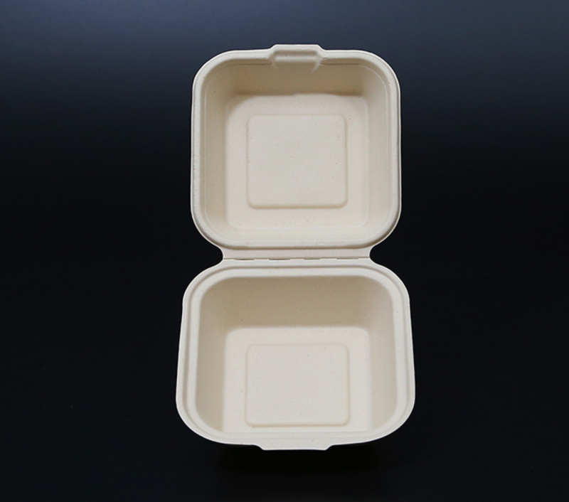 Biodegradable bagasse clamshells