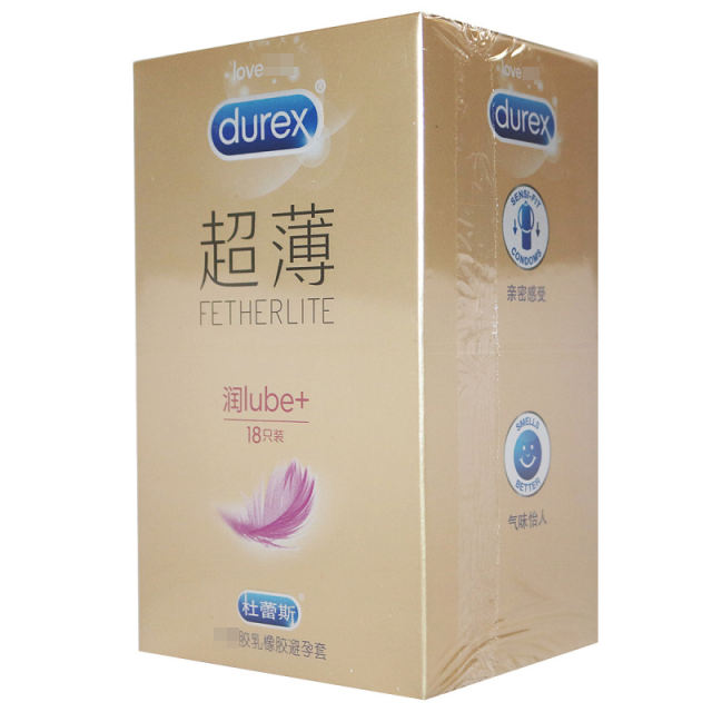 杜蕾斯 倍滑超薄裝 18片装  乳膠安全套