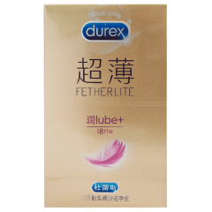 杜蕾斯 倍滑超薄裝 18片装  乳膠安全套