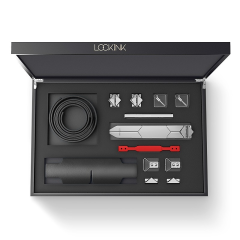 LOCKINK 原始野性皮鞭皮拍情趣套裝（黑色）