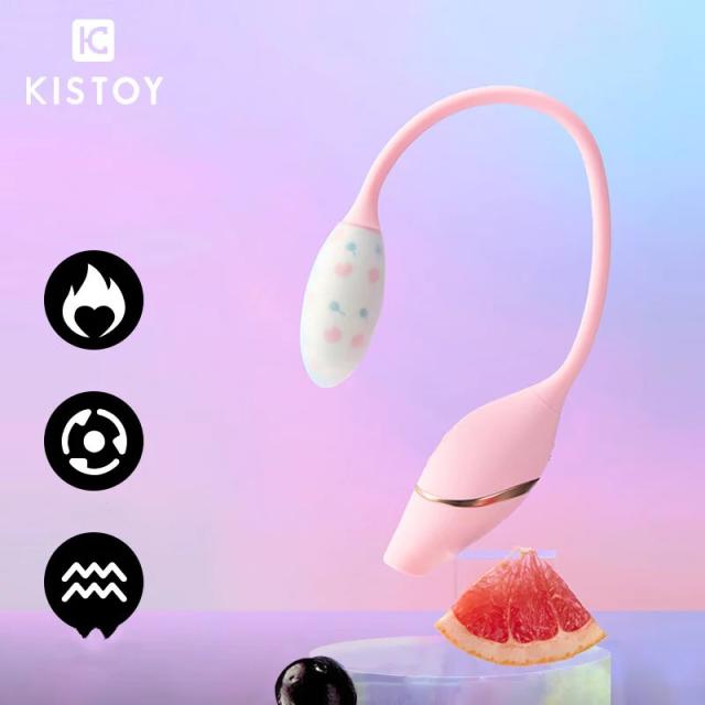 KISTOY｜Cathy Mini｜吸吮多頻 智能溫感雙頭吸啜震動器 按摩跳蛋