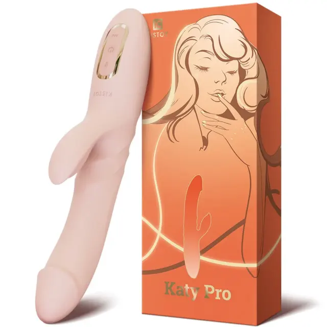Kistoy Katy Pro 前後衝擊按摩棒（粉膚色）