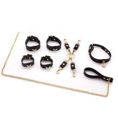 RoomFun 矽膠 十字扣項圈SM套裝