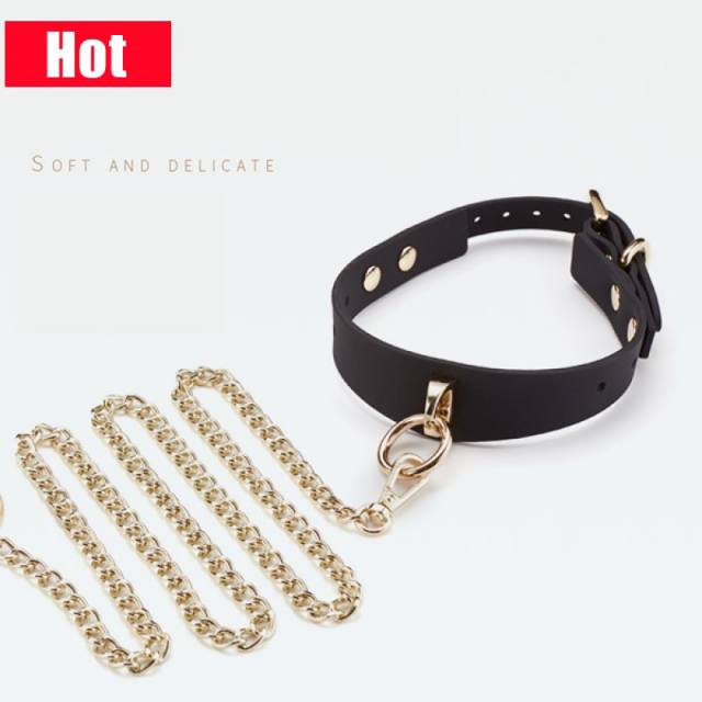 RoomFun 矽膠 十字扣項圈SM套裝