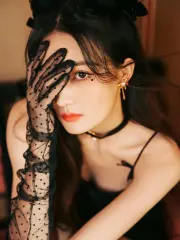 薄紗蕾絲性感長手套