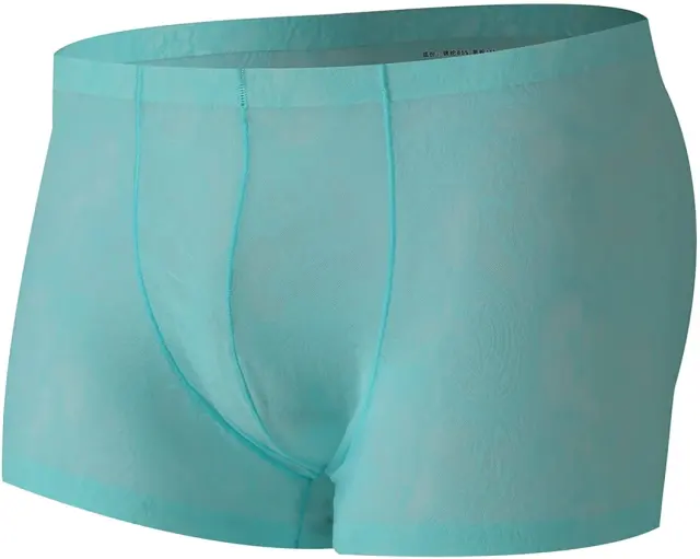 Men Sexy Lace Seamless Boxer Briefs Man Ultra-Thin Breathable Underwear-男士性感蕾絲無縫拳擊短褲男士超薄透氣內褲