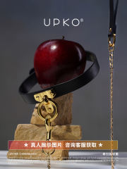 UPKO項圈牽引鏈Choker義大利SM真皮捆綁繩外出性用品情趣玩具束縛