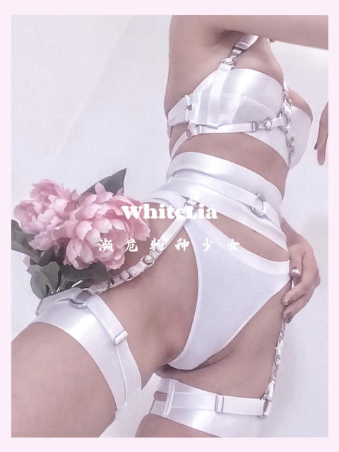 复古束缚带装饰衣性感塑小胸腿环吊袜带套装