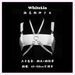 复古束缚带装饰衣性感塑小胸腿环吊袜带套装