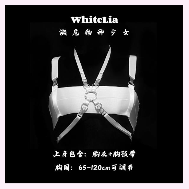 复古束缚带装饰衣性感塑小胸腿环吊袜带套装