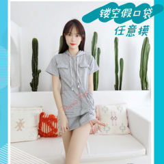 户外方便露出卫衣连衣裙