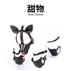 【xxoo精选】k9狗奴爬行套装#sm头套调教道具束缚惩罚另类情趣羞耻下体玩具项圈