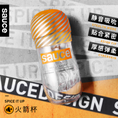 【sauce非理性】飞机杯真阴透明火箭杯静音自慰男sm情趣用品