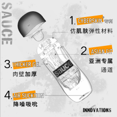 【sauce非理性】飞机杯真阴透明火箭杯静音自慰男sm情趣用品