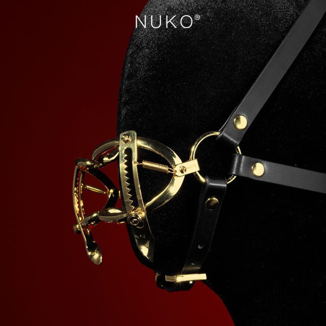 【NUKO】蛇欲金属口枷#sm虐刑具强制开口器深喉口爱张口器调教惩罚道具