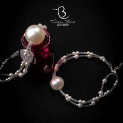 【深海遗珠】珍珠项链口球#佩戴女多层叠戴锁骨链女高级感小众饰品