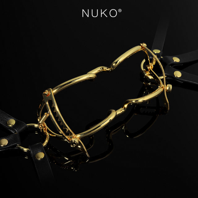 【NUKO】蛇欲金属口枷#sm虐刑具强制开口器深喉口爱张口器调教惩罚道具