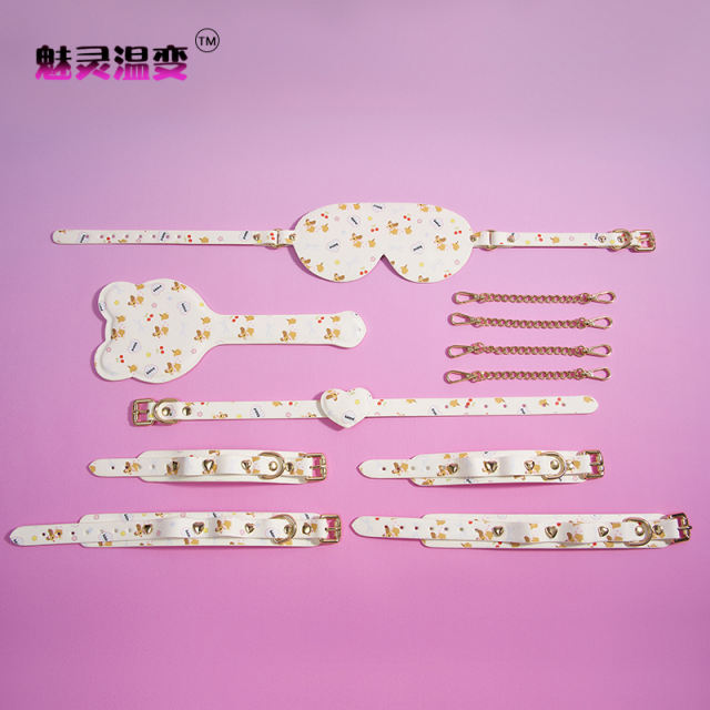 【魅灵】puppy专属SM套装（送：调教手册）#sp道具项圈皮拍眼罩手环脚环全套情侣调情