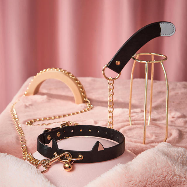 【纵锦浪里】原创sm猫猫套装（送：SM调教课程）#情趣用品束缚道具手铐脚铐捆绑口球k9爬行