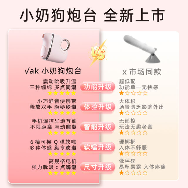 【ak】K1迷你炮机（送：高潮套装）#小奶狗吮吸按摩迷你炮台震动棒女性自慰成人可插入性玩具